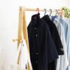 Solid Wood A-Shaped Garment Rack-White+Natural