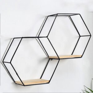 INS Style Metal Wall Hang Metal Decor Rack-Black