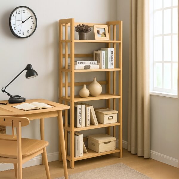 Solid Wood Storage Rack-Natural