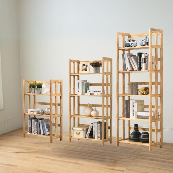 Solid Wood Storage Rack-Natural