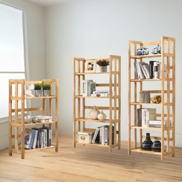 Solid Wood Storage Rack-Natural