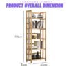 Solid Wood Storage Rack-Natural