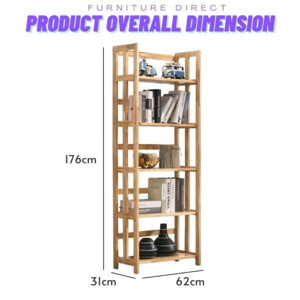 Solid Wood Storage Rack-Natural