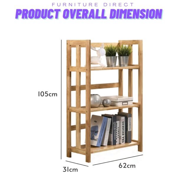 Solid Wood Storage Rack-Natural
