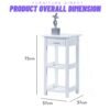 75cm Storage Rack-White