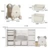 Bear Cartoon Children Storage Cabinet
