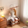 Wooden Garment Rack -Walnut