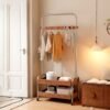 Wooden Garment Rack -Walnut