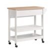 Kitchen Cart Trolley-White