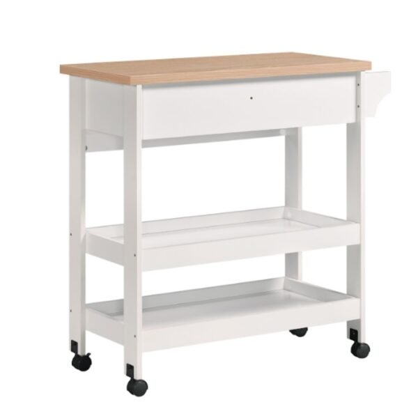 Kitchen Cart Trolley-White