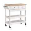 Kitchen Cart Trolley-White