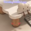 Shaped Monitor Riser & Storage Rack-White