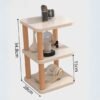 Shaped Monitor Riser & Storage Rack-White