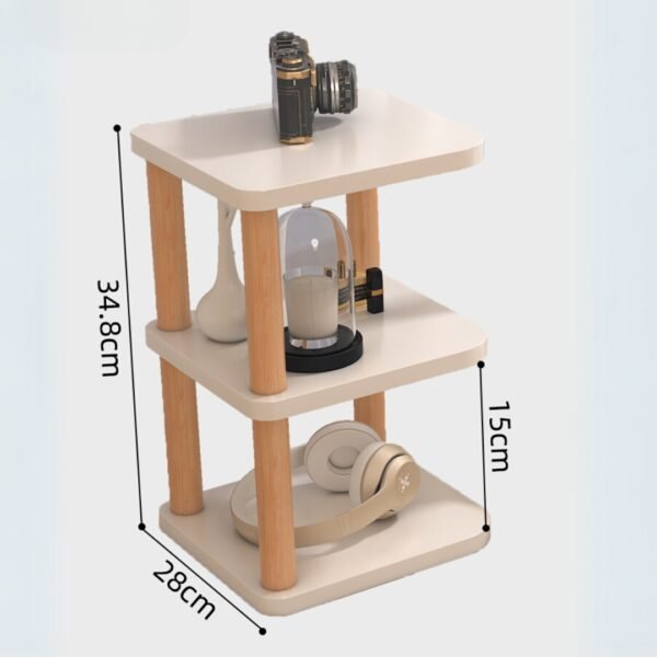 Shaped Monitor Riser & Storage Rack-White