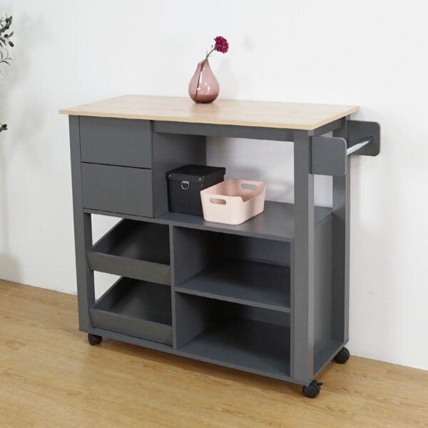 Kitchen Cart Trolley-Grey