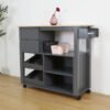 Kitchen Cart Trolley-Grey