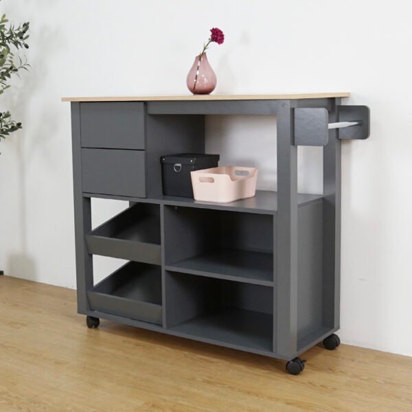 Kitchen Cart Trolley-Grey