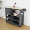 Kitchen Cart Trolley-Grey