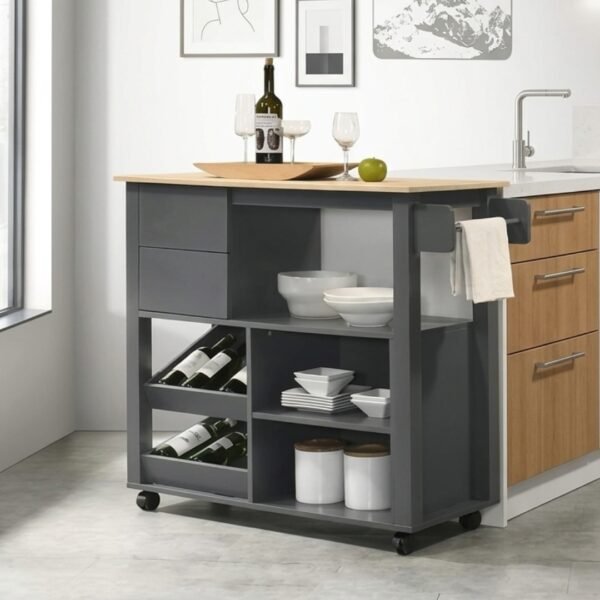 Kitchen Cart Trolley-Grey