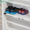 4 Door Shoe Cabinet-Oak+White