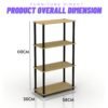 xr:d:DAE4VmtTyF4:6303,j:5466650966436497588,t:23102315 4 Tier Storage Rack-2 Tone