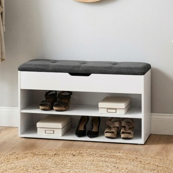 80CM Storage Shoe Rack-White