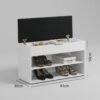 80CM Storage Shoe Rack-White