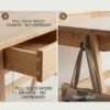 [Package] ODENSE 2 In 1 120cm Wooden Study Desk Set-Natural