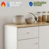 [Package] LUNA 4 in 1 Melamine Kitchen Cabinet Package-White
