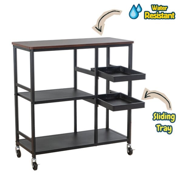 80cm Multi Purpose Kitchen Cart