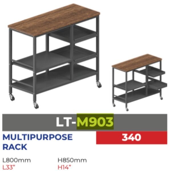 80cm Multi Purpose Kitchen Cart