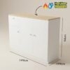 [Package] LUNA 4 in 1 Melamine Kitchen Cabinet Package-White
