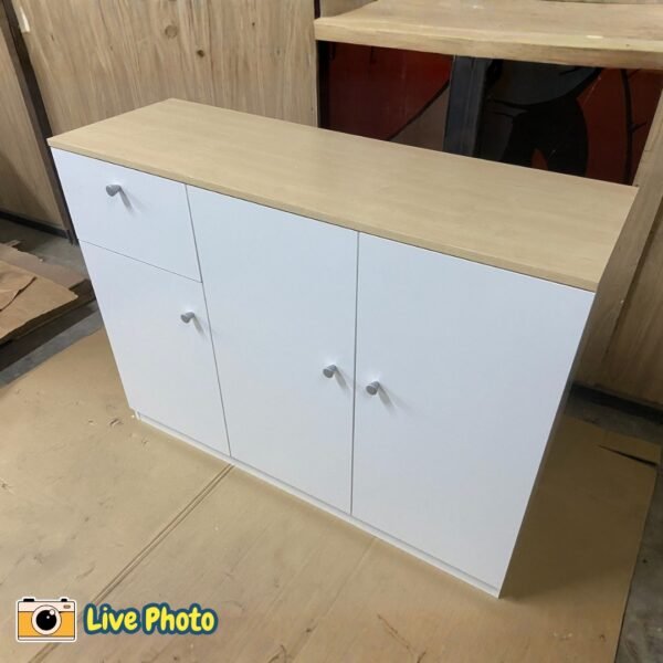 [Package] LUNA 4 in 1 Melamine Kitchen Cabinet Package-White