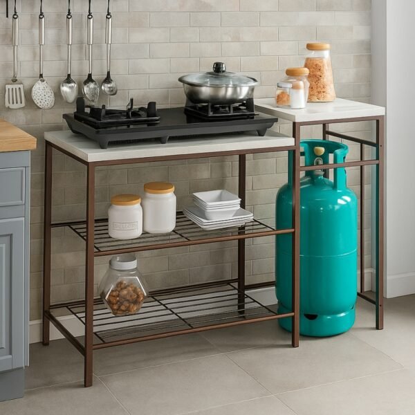 Mosaic Top Kitchen Cooking Rack-Copper