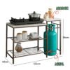 Mosaic Top Kitchen Cooking Rack-Copper