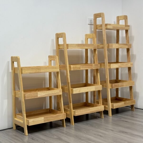 Solid Wood Storage Rack-Natural