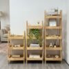 Solid Wood Storage Rack-Natural