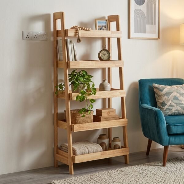 Solid Wood Storage Rack-Natural