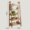 Solid Wood Storage Rack-Natural