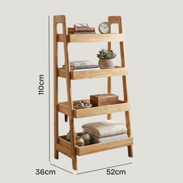 Solid Wood Storage Rack-Natural