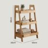 Solid Wood Storage Rack-Natural