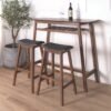 107cm Wooden Bar Table-Medium Brown