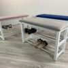 Mix-Color-White-Metal-1.jpg 80CM 2 Tier Storage Shoe Bench-5 Colors