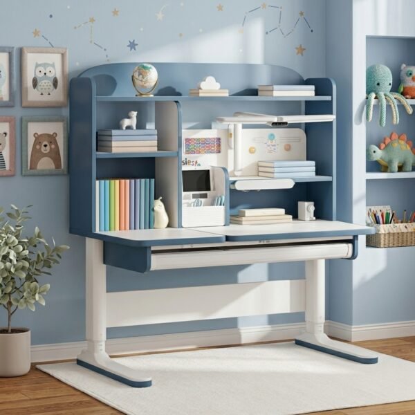 Ergonomic Kids Study Desk-Blue