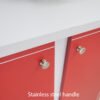 [CLEARANCE] NABILA 2 Door Shoe Rack Cabinet-Red