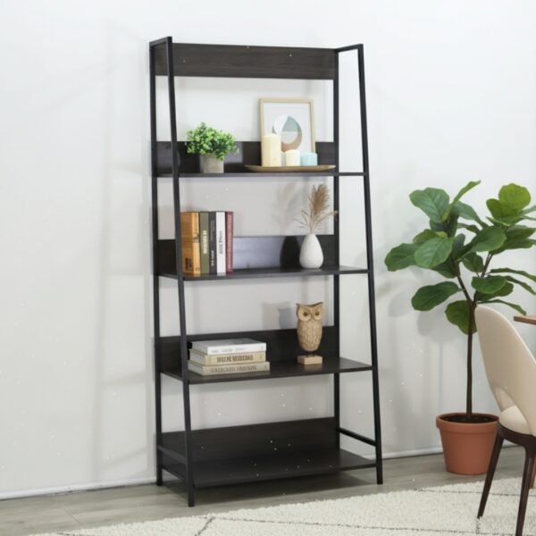 4 Tier Ladder Book Shelf-Dark Wenge