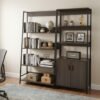 4 Tier Ladder Book Shelf-Dark Wenge