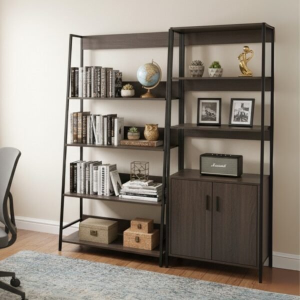 4 Tier Ladder Book Shelf-Dark Wenge