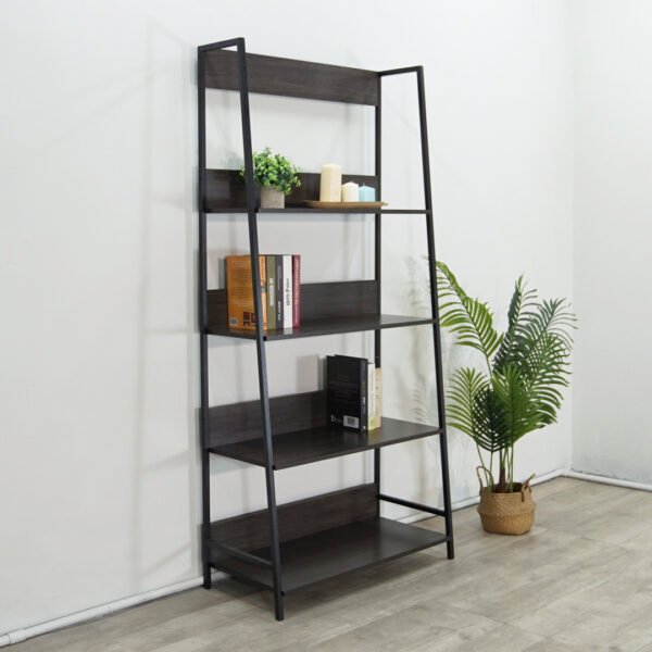 4 Tier Ladder Book Shelf-Dark Wenge