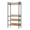 Open Concept Shelf Storage Garment Rack